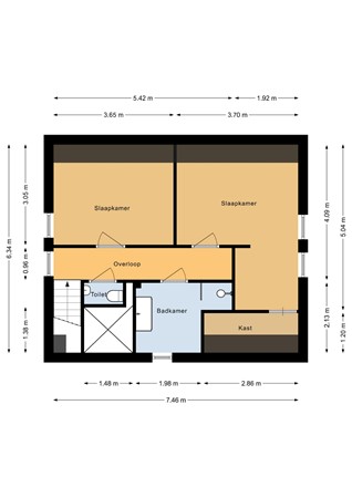 Floorplan - Laan van Cavelot 73, 4506 GB Cadzand